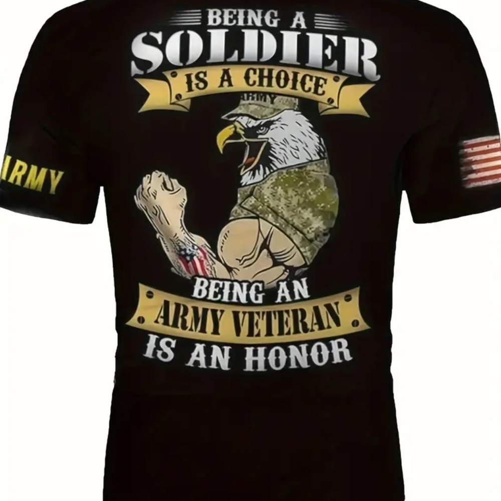 Black Army Veteran T-Shirt